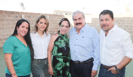  Carla Armendáriz, Pili Orta, Martha Montiel, Rafa y Jorge Armendáriz.