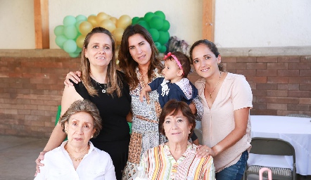  María José, Verónica Martínez, Sofía de la Rosa, Alejandra Rangel, Sofía Meade y Maricarmen Delgadillo.