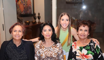  Tere González, Olga Muñoz, Adriana Muñoz y María del Carmen Contreras.