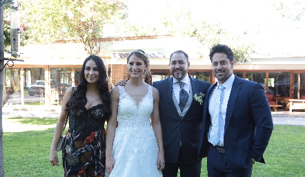 Daniela, Montse Lapuente, Manolo Lorca y Jesús Guerrero.