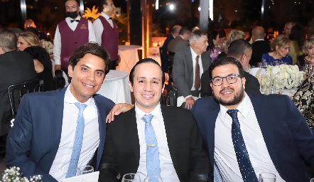  Mario Martell, Paco Lavín y Toño López.