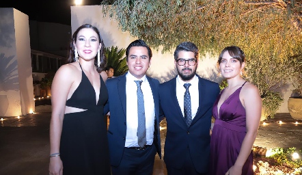  Carla Olvera, Jorge Aranda, Rodrigo Palau y Cristina Gardea.