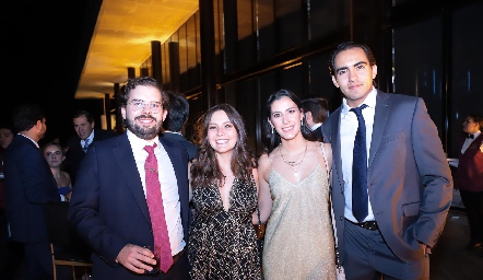  Juan Pablo Fernández, Fernanda Noyola, Daniela Mauricio y Mauricio Sánchez.