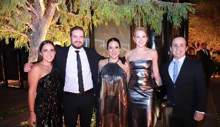  María Lavín, Felipe Martín, Fer Nava, Ale Álvarez y Paco Lavín.