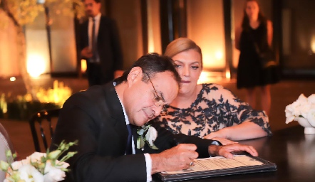  Boda Civil de Pepe Armendáriz y Silvia Guel.
