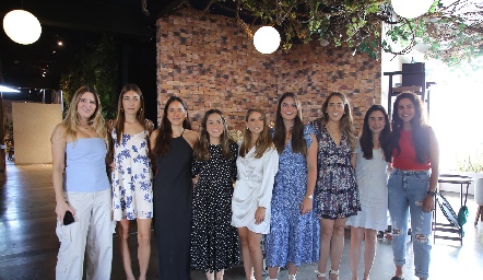  Luli Robles, Alejandra Bocard, Armida Enríquez, Fernanda Castro, Sofía César, Gabriela González, Diana Olvera, Teté Mancilla y Claudia Estrada.