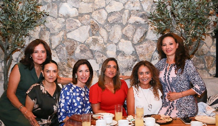  Paty Gómez, Karla Ruiz, Roxana Fernández, Blanca González, Paty Lara y Graciela Valdez.