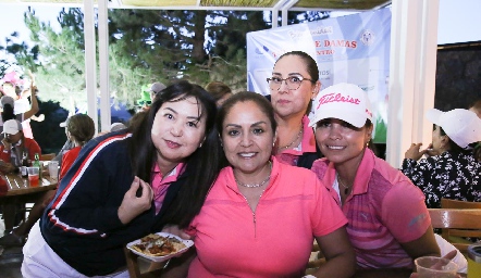  Yukiko, Lupita Alexander, Merab Arellano y Miri Briseño.