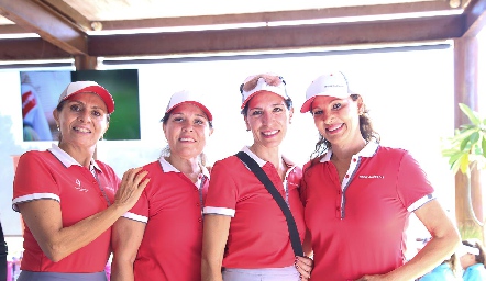  Paty González, Cristi Cano, Roxana Fernández y Graciela Valdez.