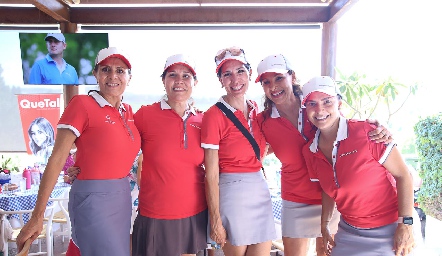  Paty González, Cristi Cano, Roxana Fernández, Graciela Valdez y Karina Rodríguez .
