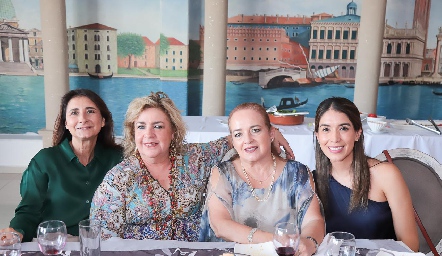  Greis Martínez, Luz Elena Solana, Martha del Pozo y Mari Tere Torres.