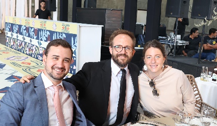  Patrick Marquard, Santiago Caridad y Annika Ussel.