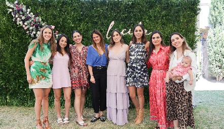  María Cueli, Fer, Claudia Díaz de León, Melissa Ruiz, Sofía Villaseñor, Ana María, Montserrat Muñiz, Olga Espinosa y Arantza Díaz de Sandi.