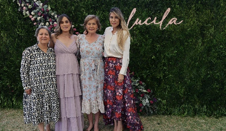  Lupita González, Sofía Villaseñor, Liz Vivanco y Liz Villaseñor.