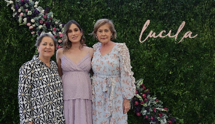  Lupita González, Sofía Villaseñor y Liz Vivanco.