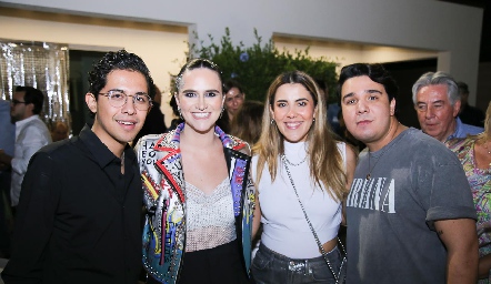  Diego Muñoz, Eugenia Valle, Ale Tovar y Alejandro Mercado.