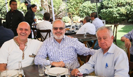  Stefan Lachner, Eduardo Medina y Guillermo Aldrett.