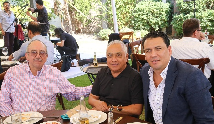  Carlos Fernández, Benjamín Romero y Edgar Garduño.