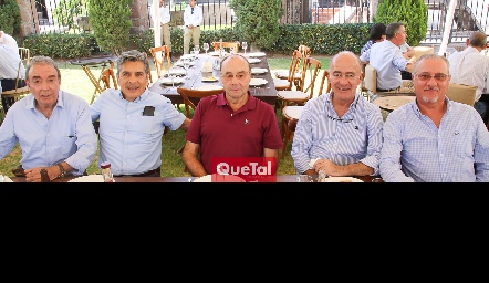  Gustavo Puente, Julio Castelo, Fernando López, Rafa Olmos y Alfonso de la Torre.