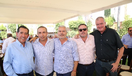 Félix Bocard, Alejandro Elizondo, Jerónimo Gómez, Héctor Morales y Juan Hernández.