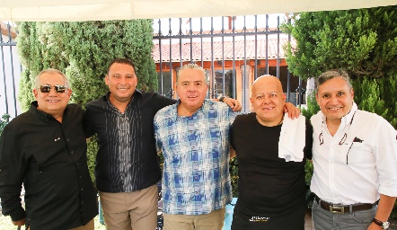  Álvaro Gómez, Eduardo Martínez, Luis Revuelta, Jorge Aguilar y Oscar Hinojosa.