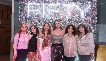  Olga Suárez, Alma Goldaracena, Cecilia, de Rojas, Brenda Gómez, Erika Torres y Albertina Ferro.