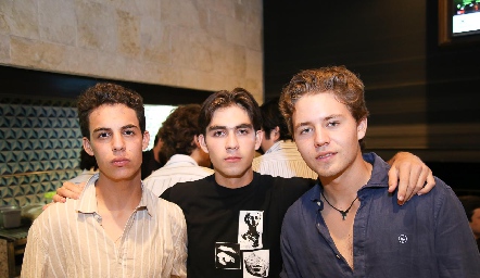  Andrés Abaroa, Paulo Stevens y Nicolás Cúe.