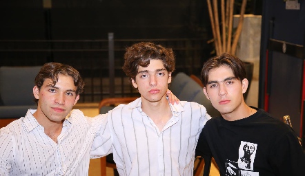  Daniel Carreras, Santiago Morales y Paulo Stevens.