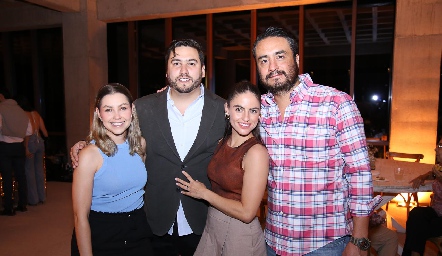  Gaby Cruz, Héctor Parra, Ana Sofía Hernández y Lalo Ortíz.