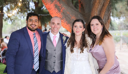  Francisco Miguel, Germán de Luna, Sofía Loperena y María Fernanda Grande.