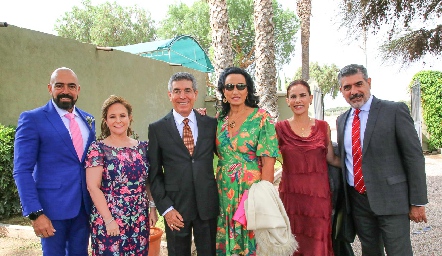  Germán de Luna, Ingrid Pérez, Ángel de Luna, Alejandra Alcalde, Susana Jonguitud y Mauricio de Luna.