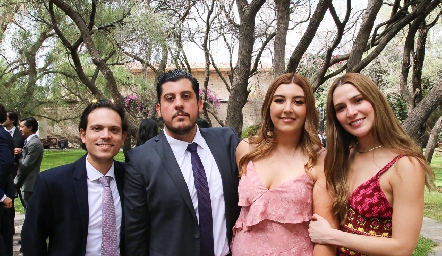  Jorge Naya, Héctor Gómez, Ana Gaby Motilla y Anasti Cano.