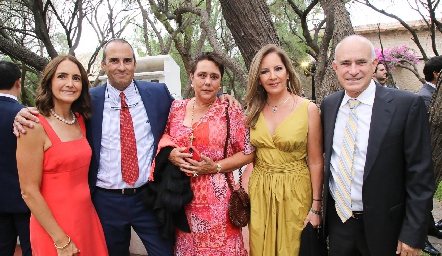  Norma Gómez, Paco González, Adriana Isazi, Adriana García y Manuel González.