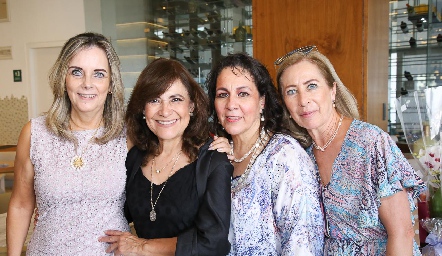  Amparo Lomelín, Gladys Castellanos, Lila González y Laura Villasuso.
