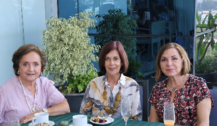  Laurita Zárate, Maribel Villaseñor y Mari Carmen Posadas.