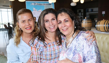  Elvira Goldaracena, Gabriela Goldaracena y Lila González.
