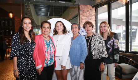  Fernanda Rocha, Chío Regil, María del Carmen Cordero Pérez, Ana Lu Rocha, Concepción del Val e Itzel Acosta.