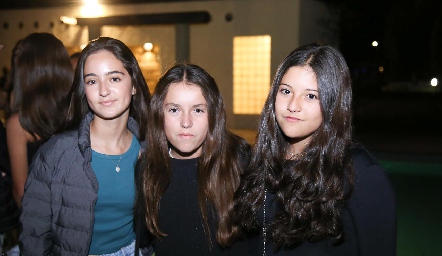  Camila Aguilar, May Viramontes y María Enríquez.
