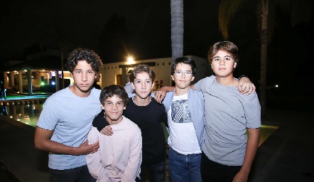  José Miguel Guerra, Jero Reverte, Iñaki Acebo, Eduardo Reyes y Juan Pablo Wagner.