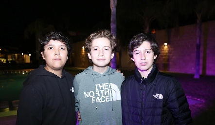  Marco Navarro, Santiago Almazán y Fernando Rivera.