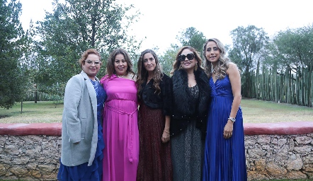 Mayra de la Sota, Julieta Gutiérrez, Ana Nava, Raquel Álvarez y Mónica Castañedo.