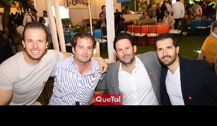  Chema Herrera, José Antonio Lozano, Alberto Rangel y Jaime Hernández.