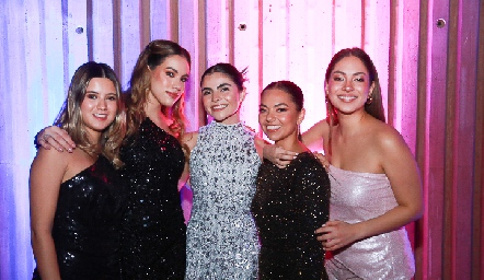  Isabela Navarro, Mariana Arteaga, María Emilia Díaz, Ana Paula Payan y Valentina Sanchez.