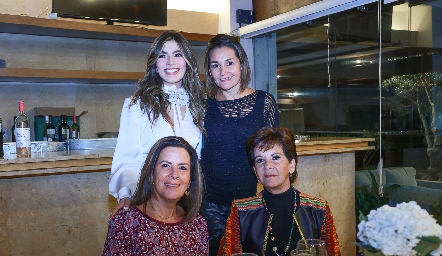  Ana Sofía, Rocío Subirana, Martha Elena Muñiz y Mercedes Muñiz.