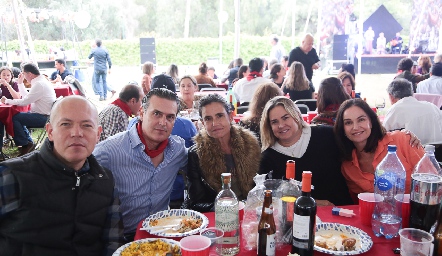 Alejandro Ocaña, Guicho Fernández, María Clara Abaroa, Daniela Benavente y Ana Martha Hernández.