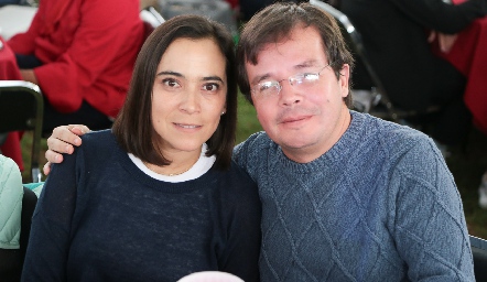 Romina Cuevas y Sergio Mercado.