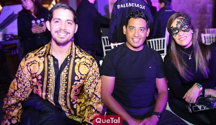  Jorge Puente, Carlos Lugo y Grecia Alarcón.