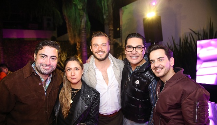  Jorge Leos, Patricia Córdova, Iñaki Minondo, Alberto Castillo y Juan Carlos Lara.