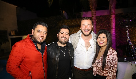  Iván Arenas, Rodrigo Peña, Iñaki Minondo y Mónica Carreón.