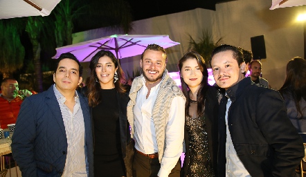  Marco Macías, Janet Tolentino, Iñaki Minondo, Daniela y Daniel González.